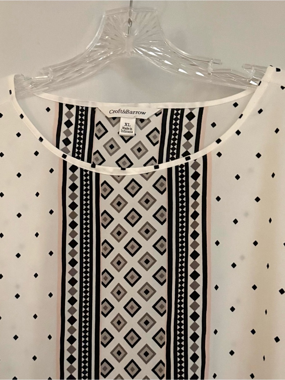 Croft & Barrow 3/4 Sleeve Blouse - Picture 3 of 6